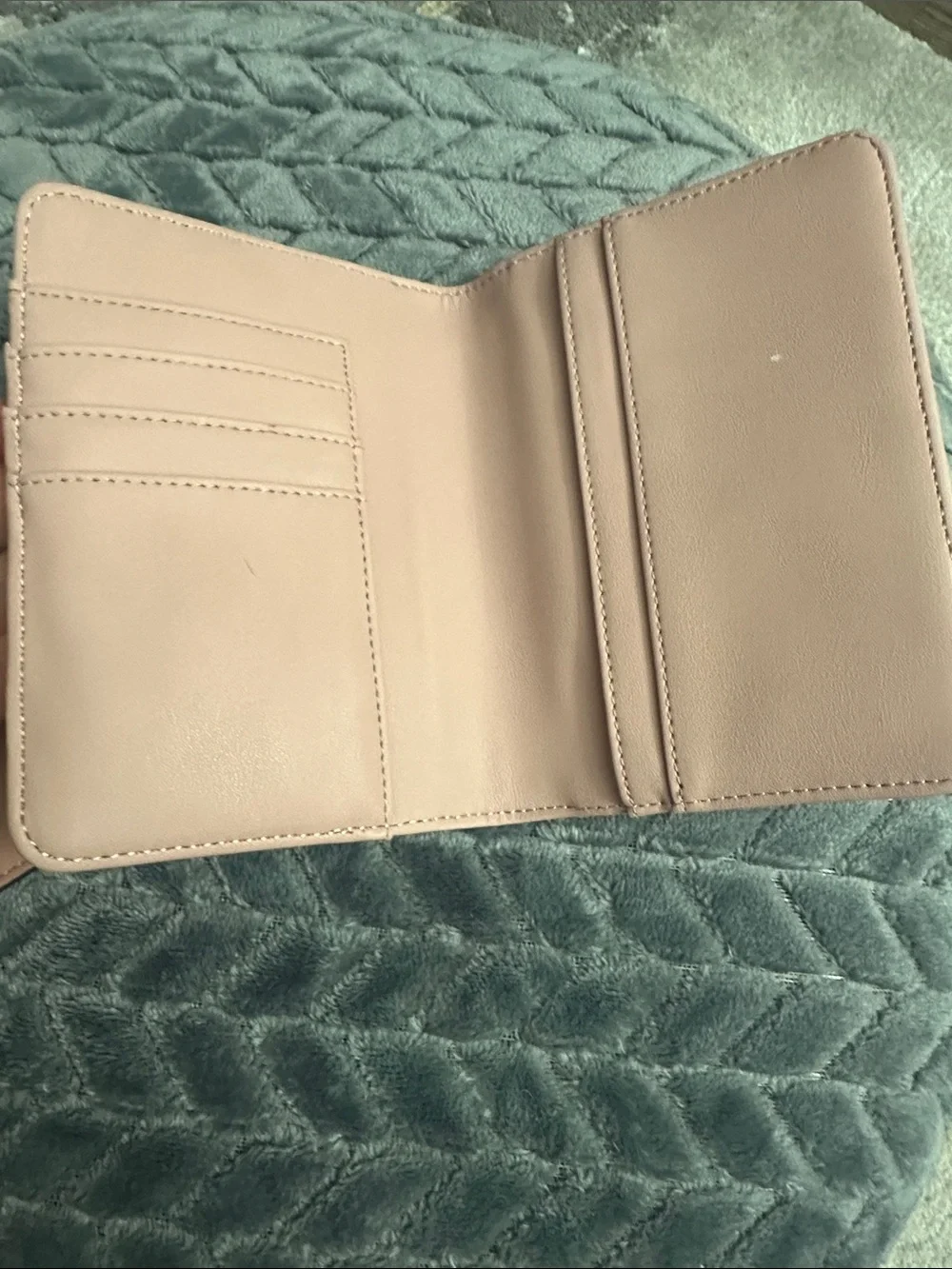 Guess Blush Pink Passport Wallet